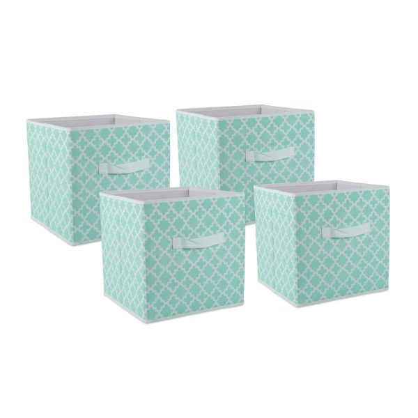 4 Pack Non Woven Polyester Storage Laundry Baskets