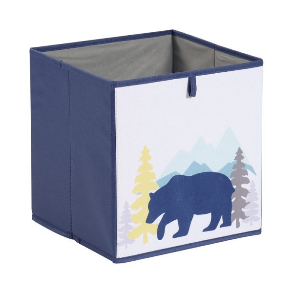 6 Pack Collapsible Fabric Storage Cube Laundry Basket