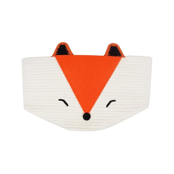 Small Cute Orange Fox Storage Laundry Basket