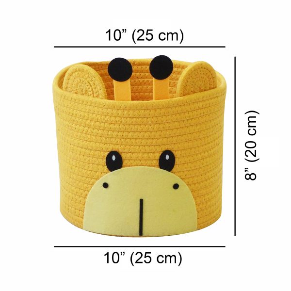 Small Cut Giraffe Storage Laundry Basket