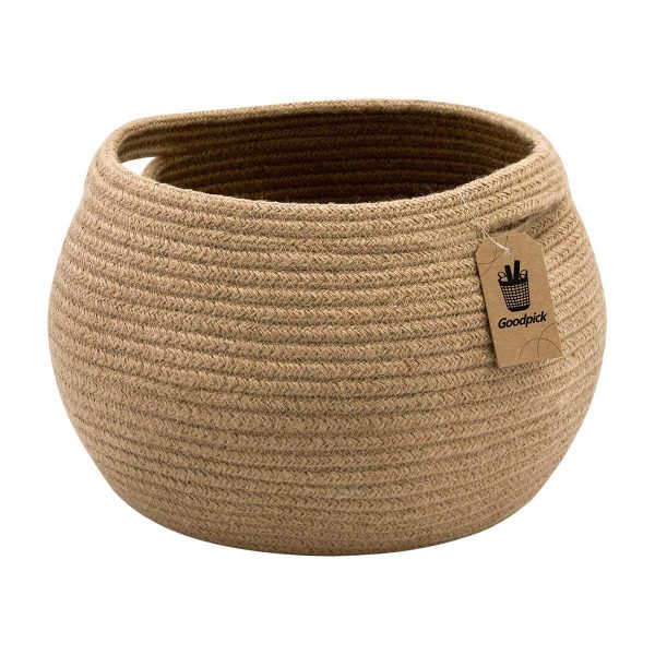 Cute Round Cotton Rope Jute Laundry Basket