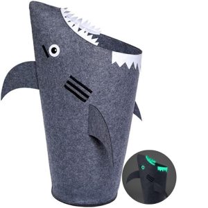 Large Glow In The Dark Shark Laundry Basket