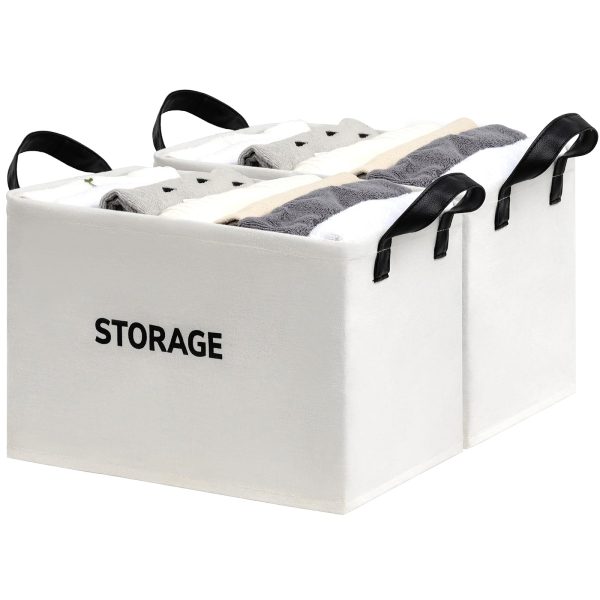 2 Pack Foldable Small Clothes Storage Laundry Baskets