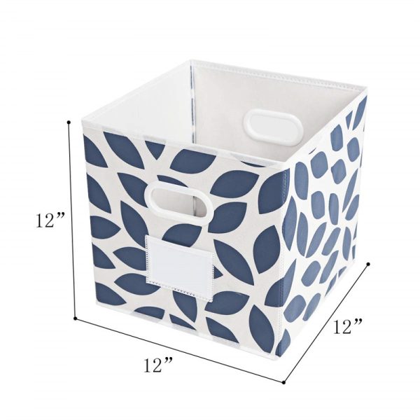 4 Pack Fabric Cubes Storage Laundry Baskets